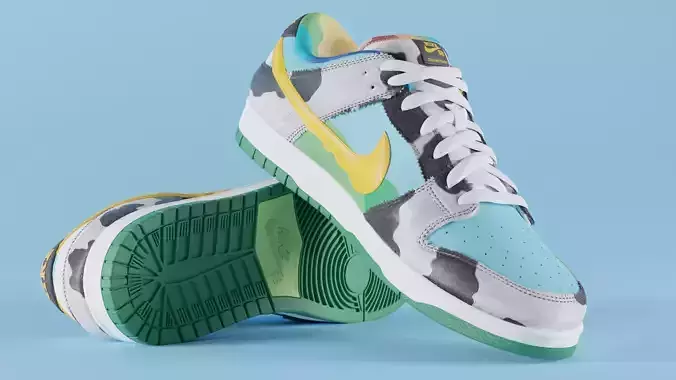 Nike Dunk SB Chunky Dunky  Low-poly 3D model
