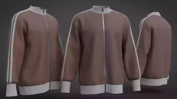 Male Tracksuit sweatshirt -  Sports Jacket  3D model