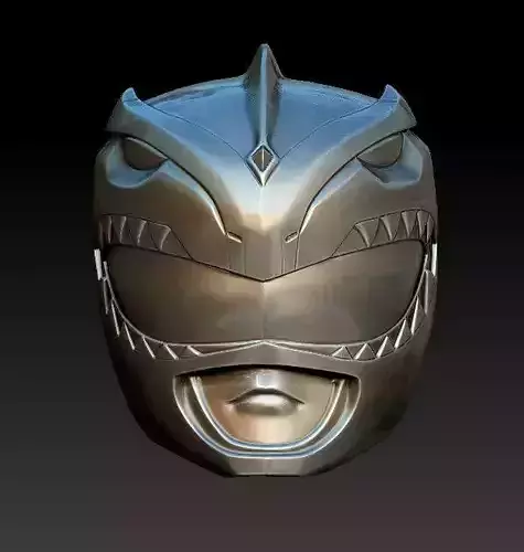 Bat in the Sun Green Ranger Helmet 3d scan 3D print model
