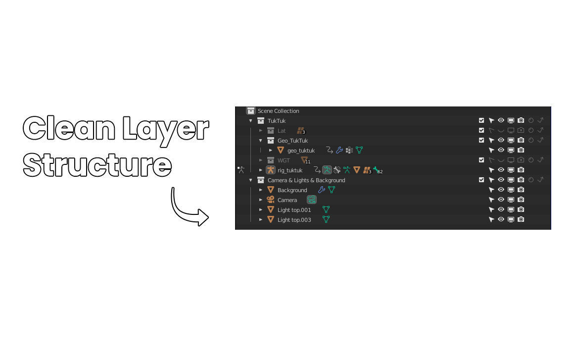 Stylized Cartoon Rickshaw TukTuk -Fully rigged  3D model_11