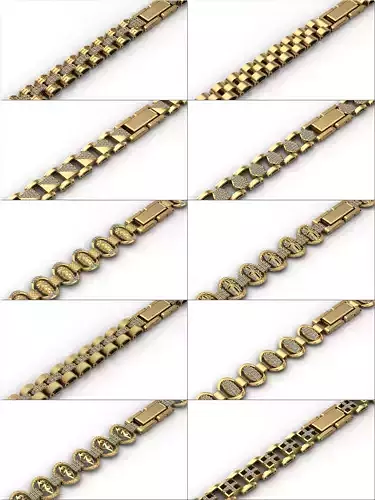 70 Model Womens Bracelet Gents Bracelets Mens Bracelets Bangles  3D Model Collection