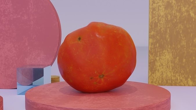 Tomato 06 high-poly 3D model 7