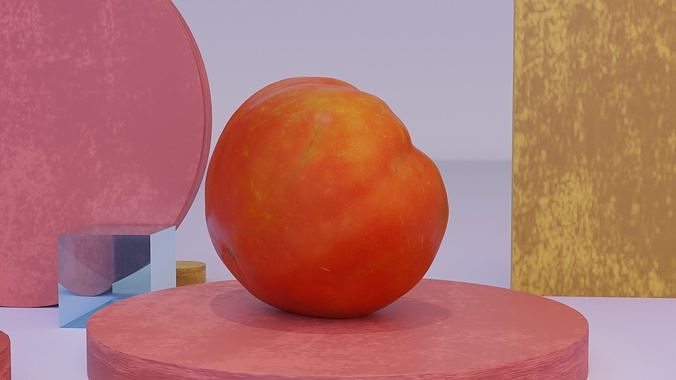 Tomato 06 high-poly 3D model 5