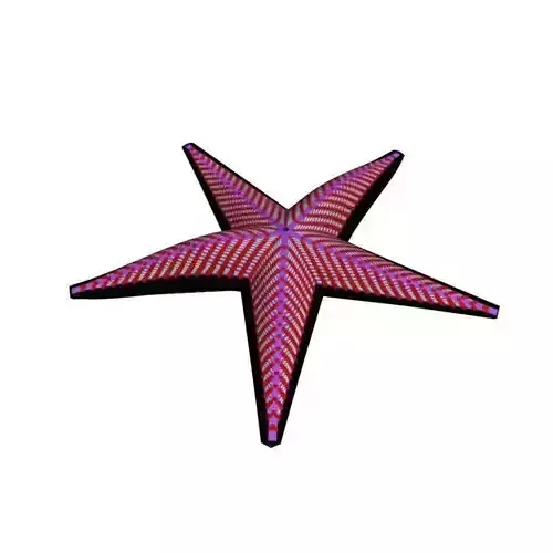 Pink-colored Starfish 3D model