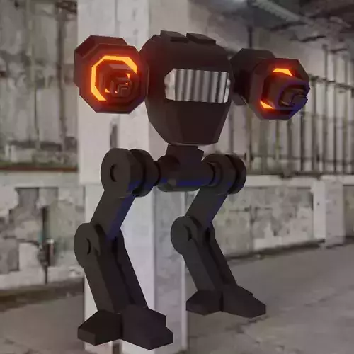 Mech Robot Low-poly 3D model