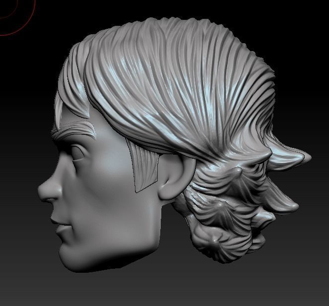 Anakin Short hair  Skywalker clonewars 3D print model_4