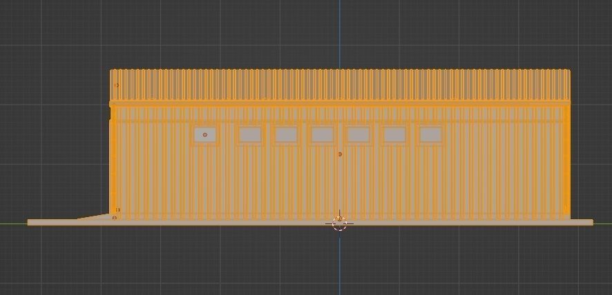 Warehouse hangar 3D model_8
