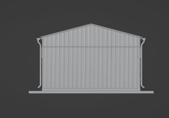 Warehouse hangar 3D model_13