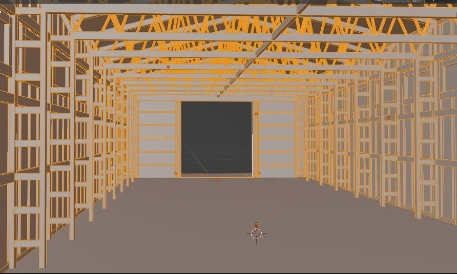 Warehouse hangar 3D model_11