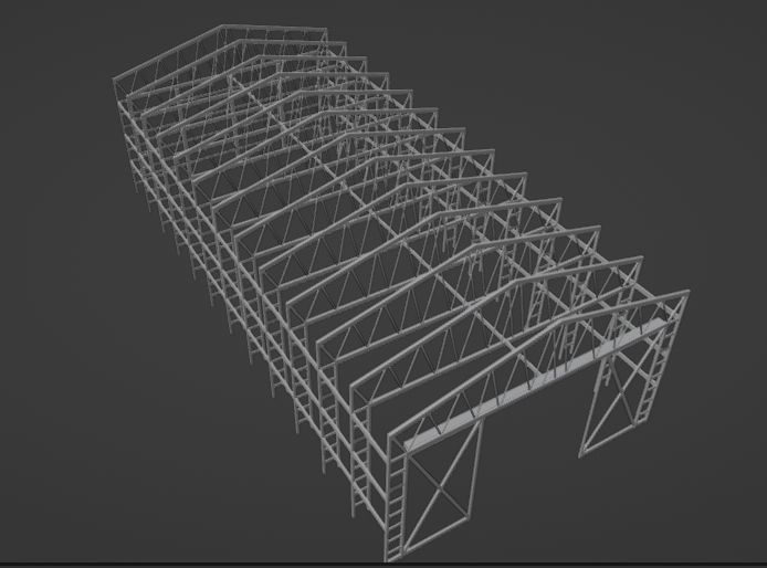 Warehouse hangar 3D model_18