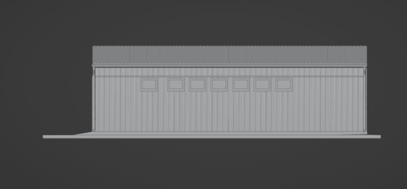 Warehouse hangar 3D model_7