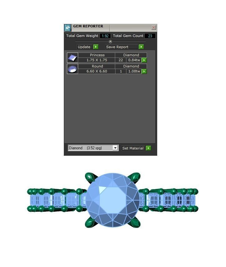 Ring457 diamond engagement ring gold 3D print model_6