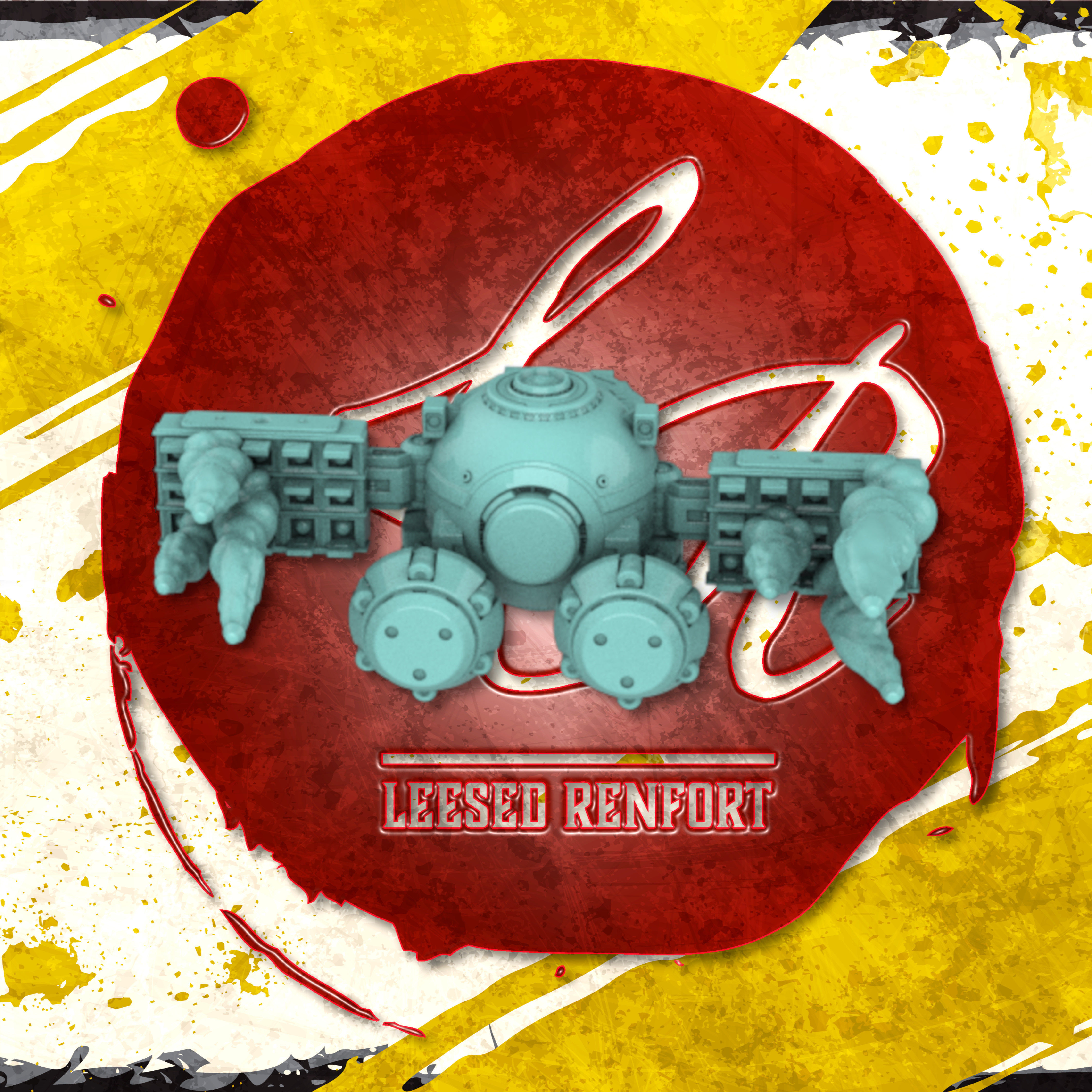 Federation Enclave Missile Drone Set 3D print model_1