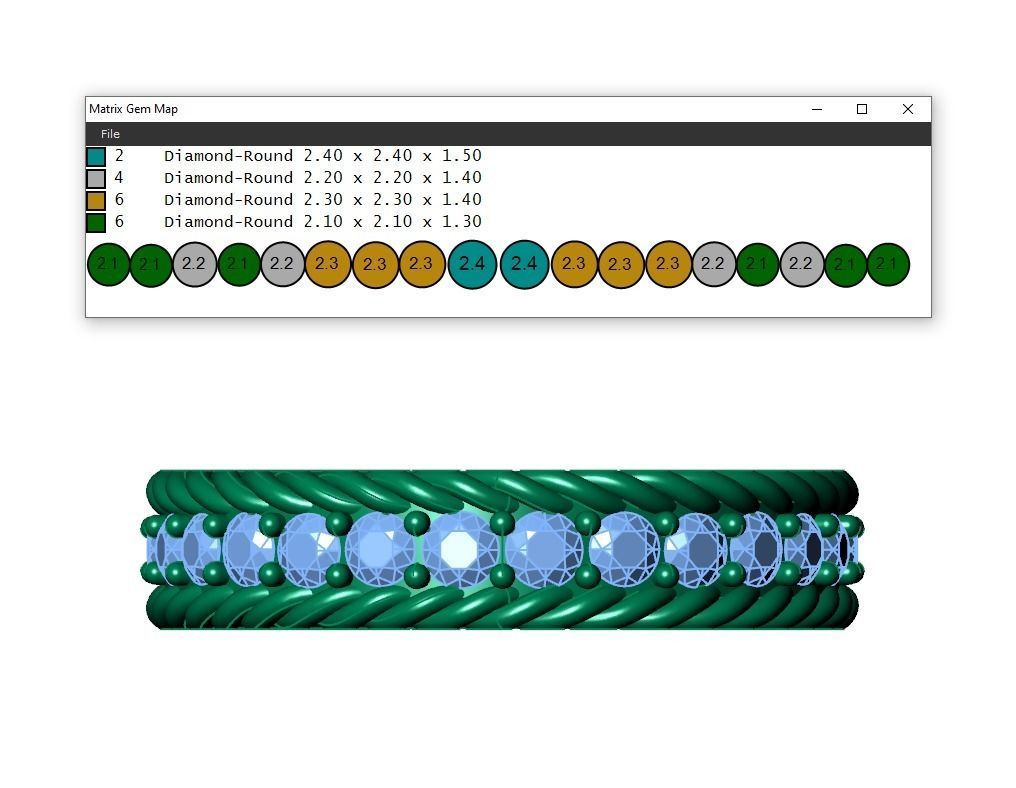 Ring459 gold ring with diamonds 3D print model_6
