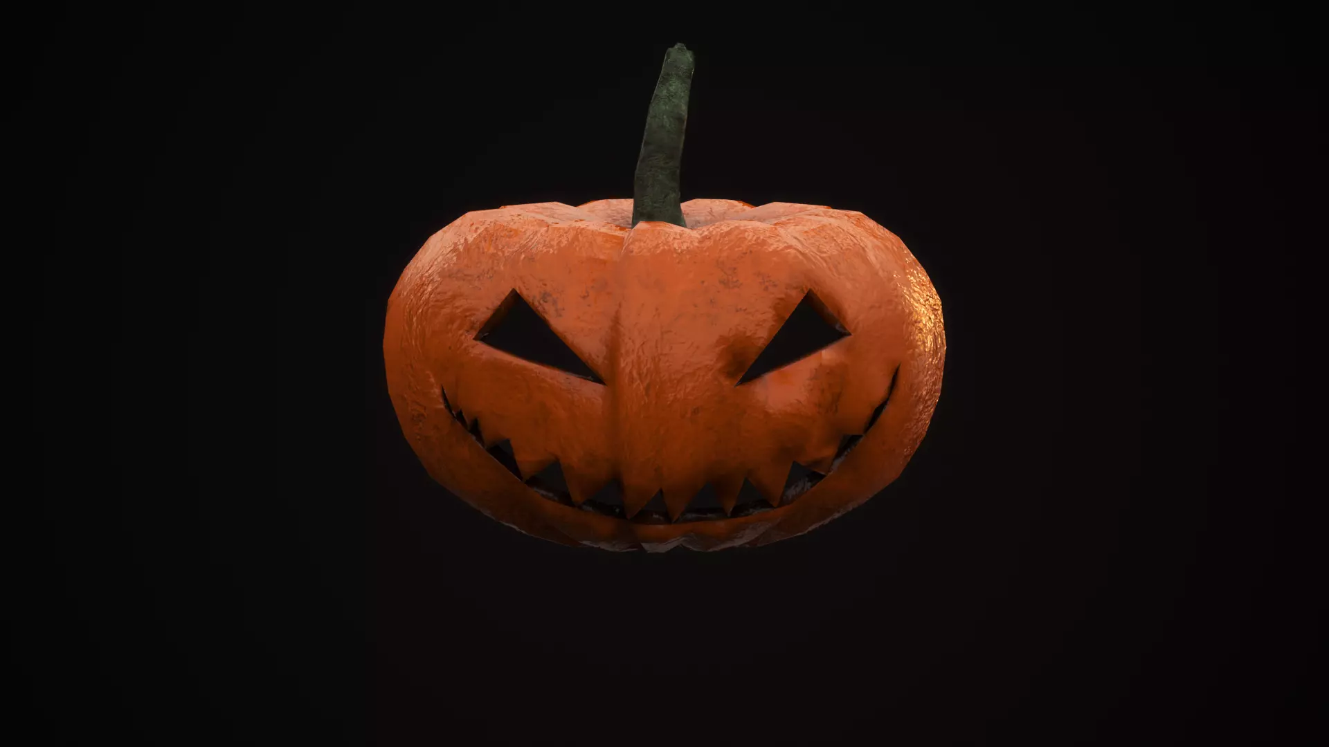 Halloween pumpkin Low-poly 3D model