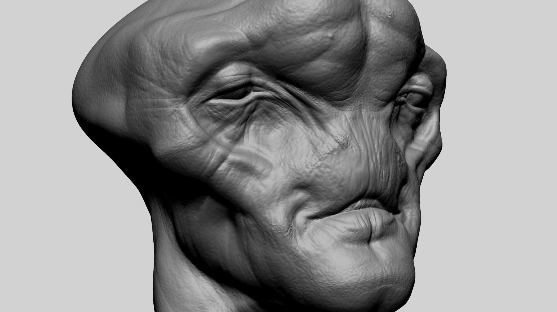 Creature Head 0 3D model_9