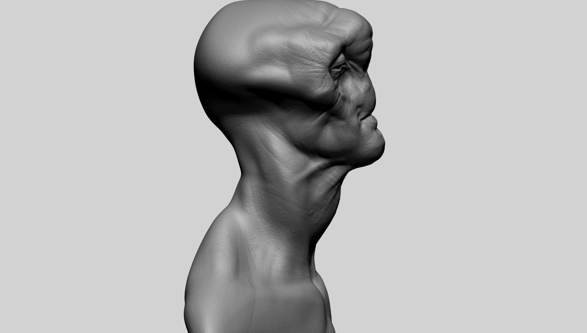Creature Head 0 3D model_2