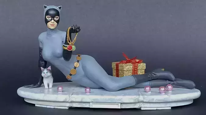 Classic Catwoman 3D Print Figure Figurine STLS Digital Download