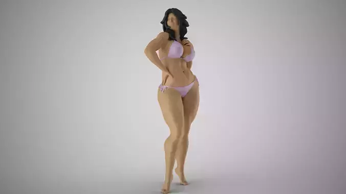 Slenderness 2 woman in bikini