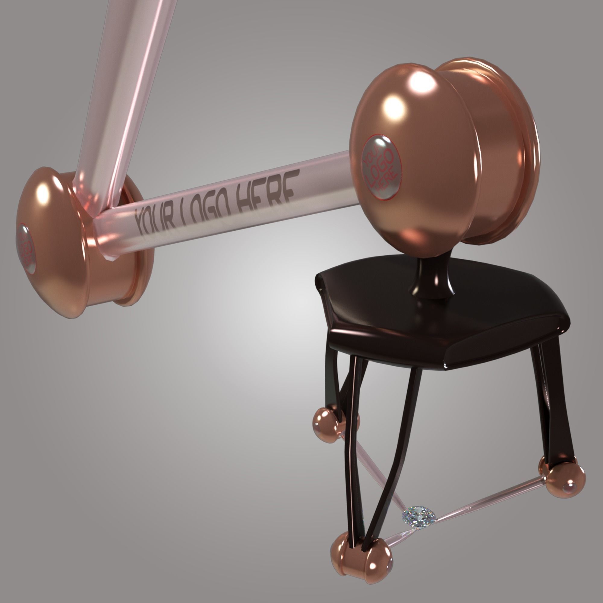 Robotic Arm Rigged 3D model 3D model_2