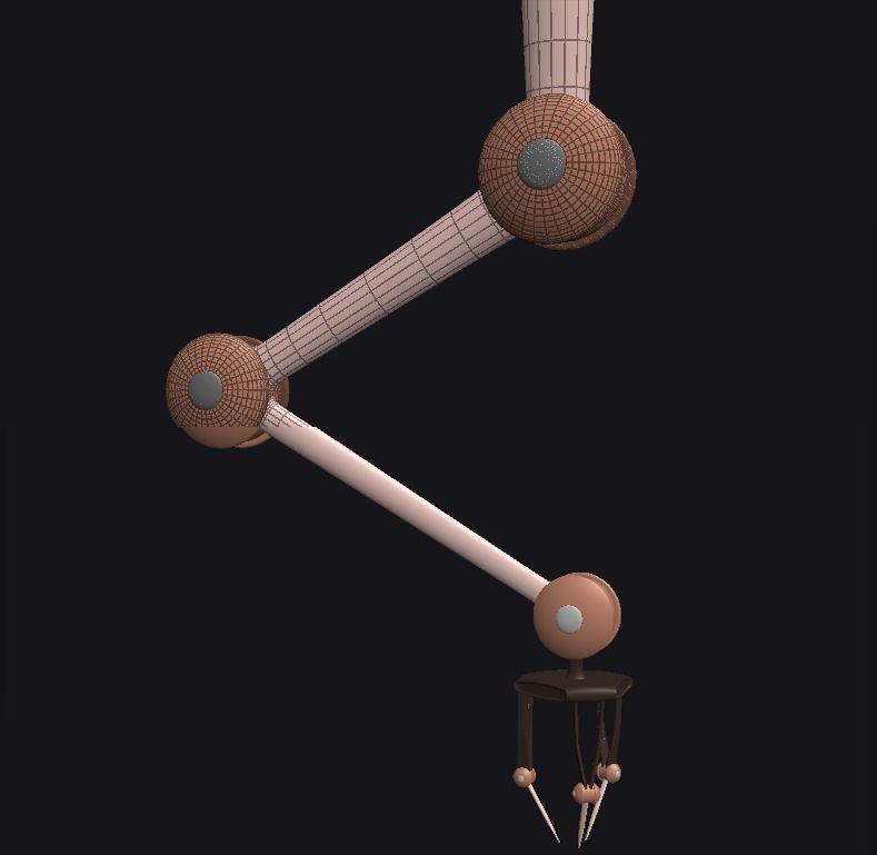 Robotic Arm Rigged 3D model 3D model_8