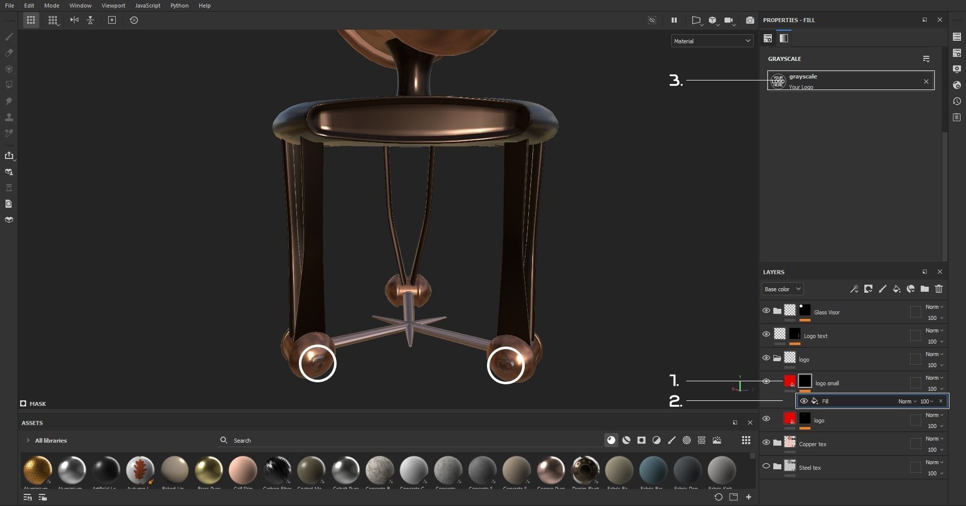 Robotic Arm Rigged 3D model 3D model_6