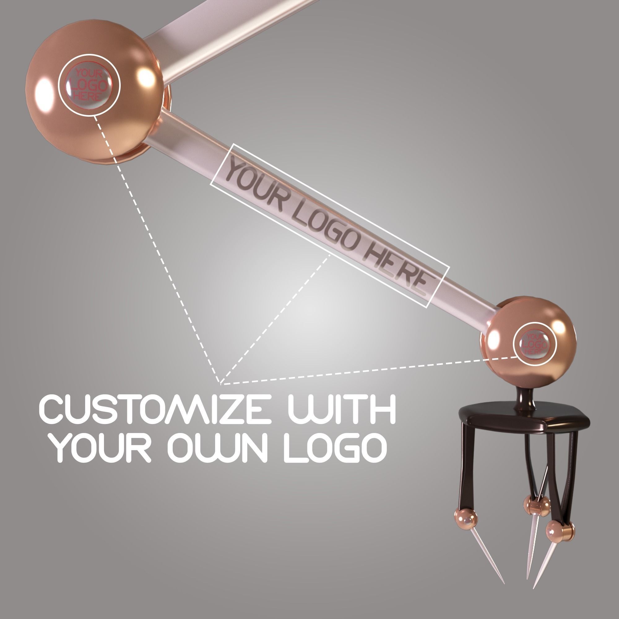 Robotic Arm Rigged 3D model 3D model_4