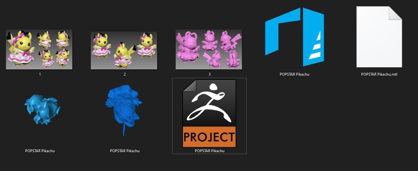 POPSTAR PIKACHU by TUNAHOBBY 3D print model_7