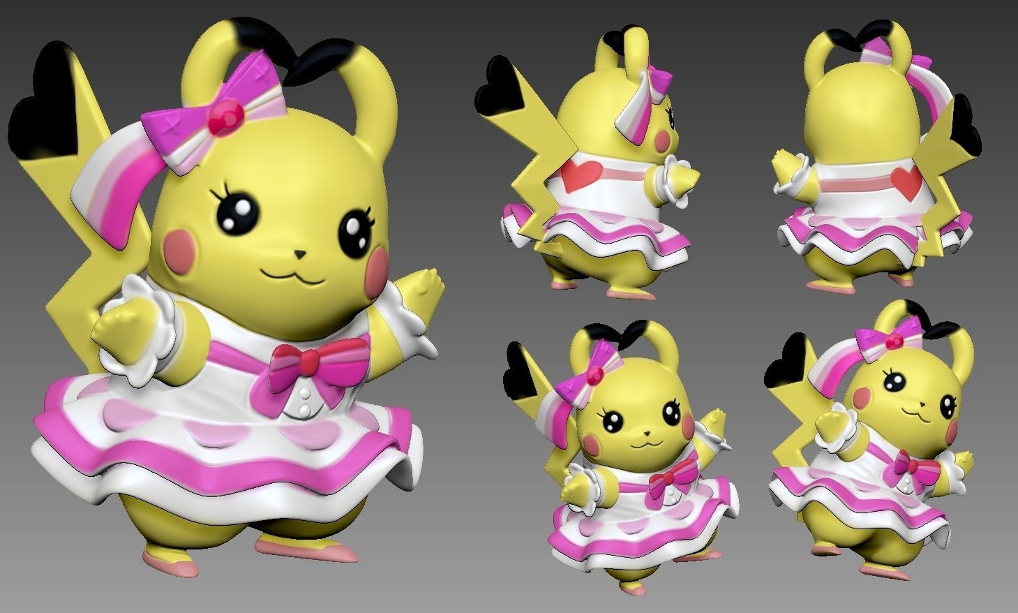 POPSTAR PIKACHU by TUNAHOBBY 3D print model_3