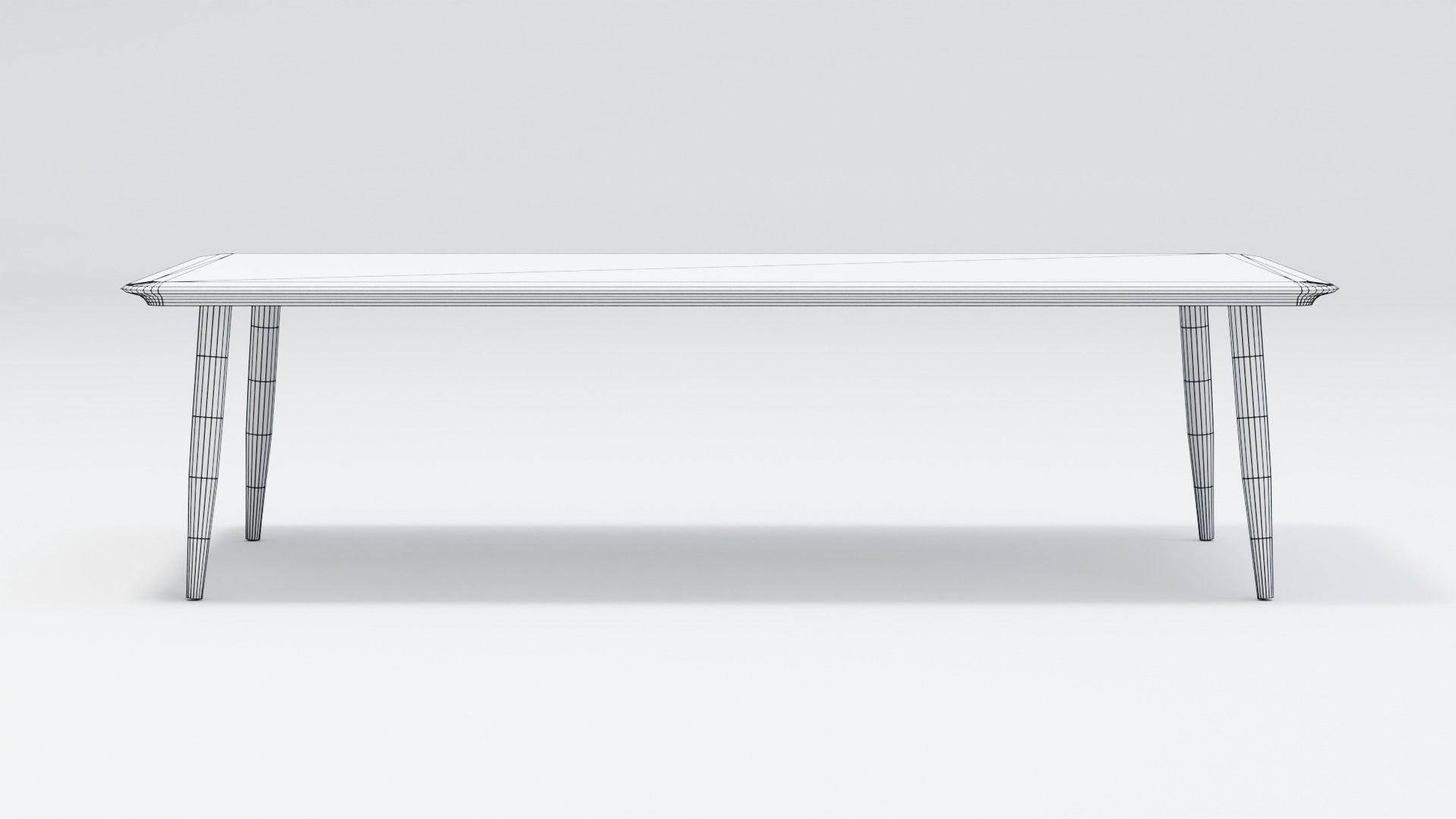 Cherry Coffee Table Low-poly 3D model_6