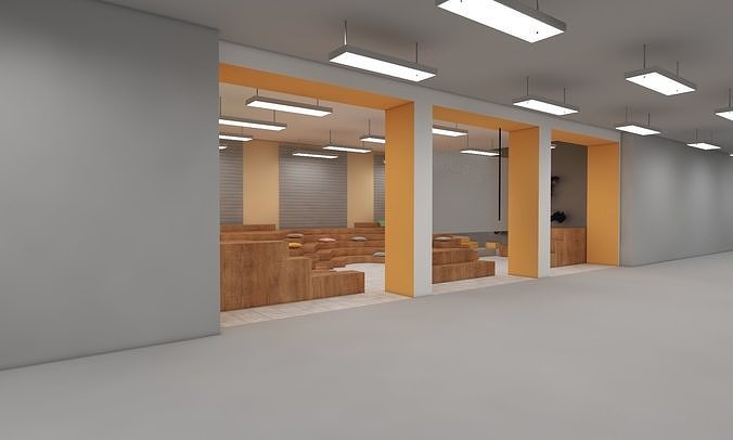 Innovation  hub 3D model 7
