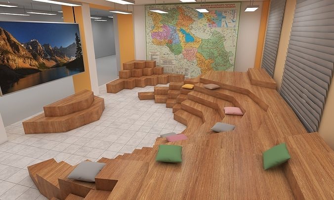 Innovation  hub 3D model 4