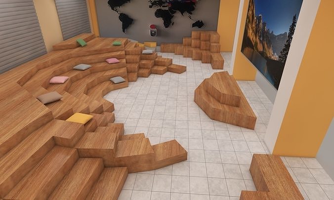 Innovation  hub 3D model 6