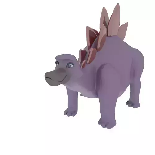 character for dragon Low-poly 3D model
