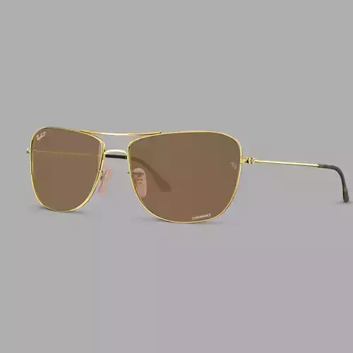 Ray-Ban Chromance - RB3543 001 A3 Sunglasses Low-poly 3D model
