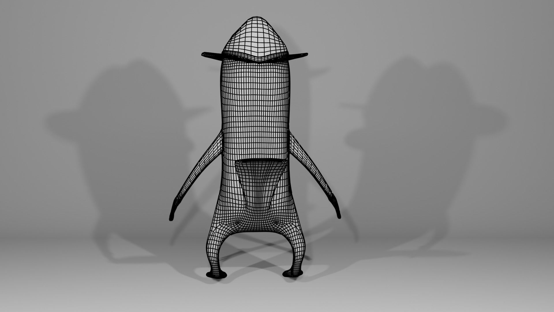 Perry The Platypus Low-poly 3D model_13
