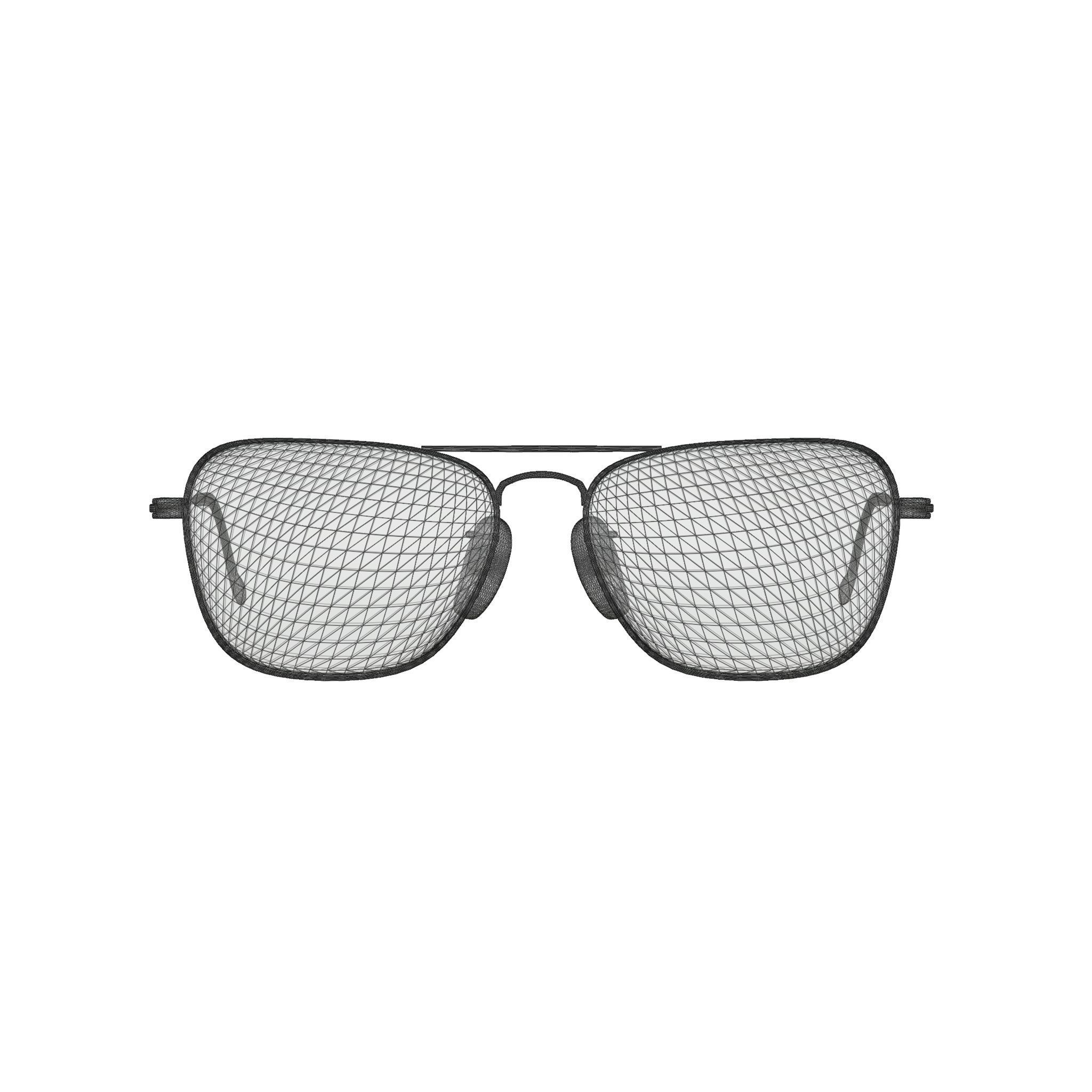 Ray-Ban Caravan - RB3136 W3338 Sunglasses Low-poly 3D model_7