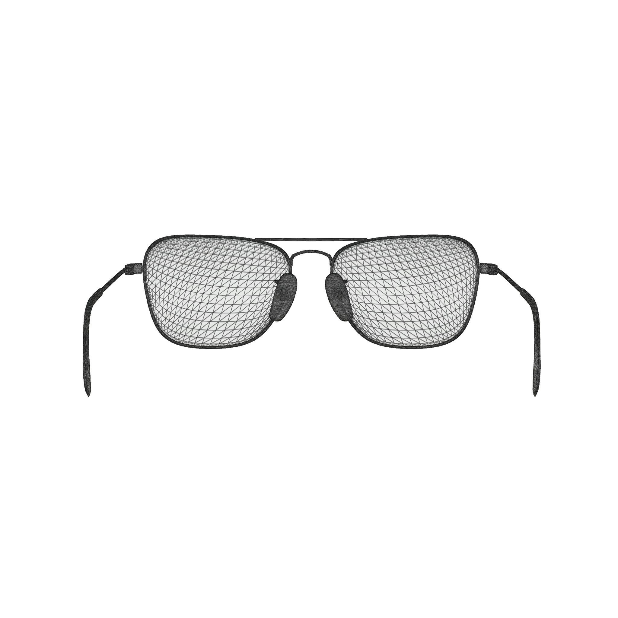 Ray-Ban Caravan - RB3136 W3338 Sunglasses Low-poly 3D model_6