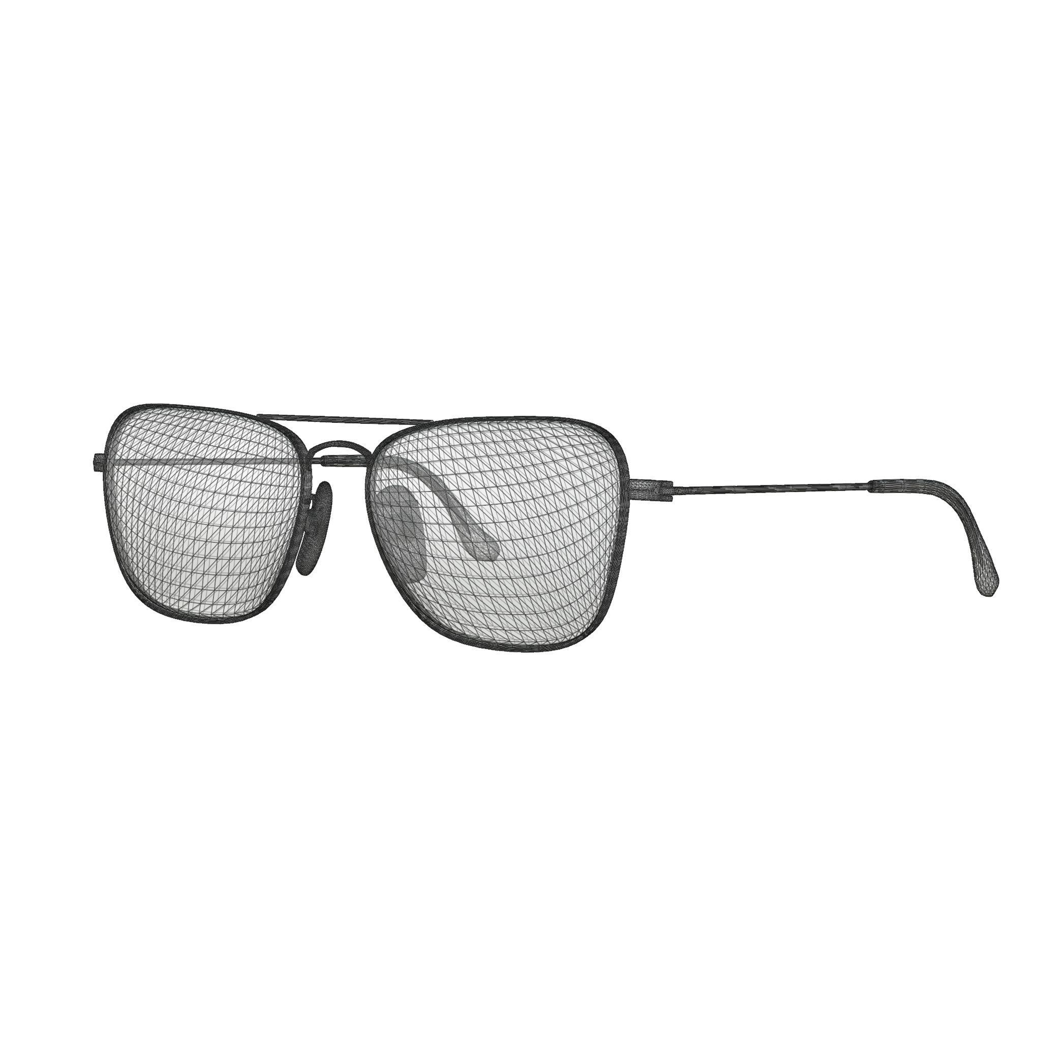 Ray-Ban Caravan - RB3136 W3338 Sunglasses Low-poly 3D model_5