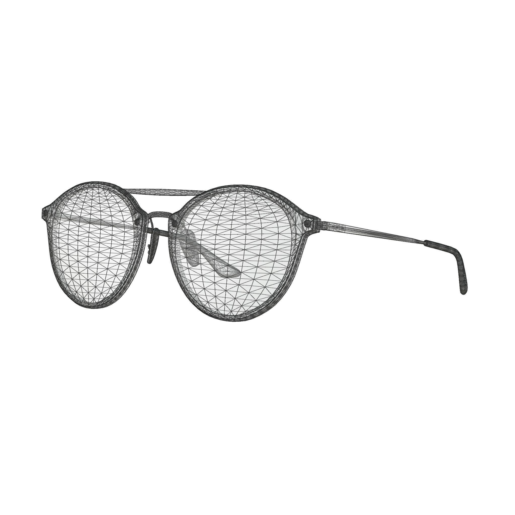 Ray-Ban Junior Sole - 0RJ9067SN 53 Sunglasses Low-poly 3D model_4