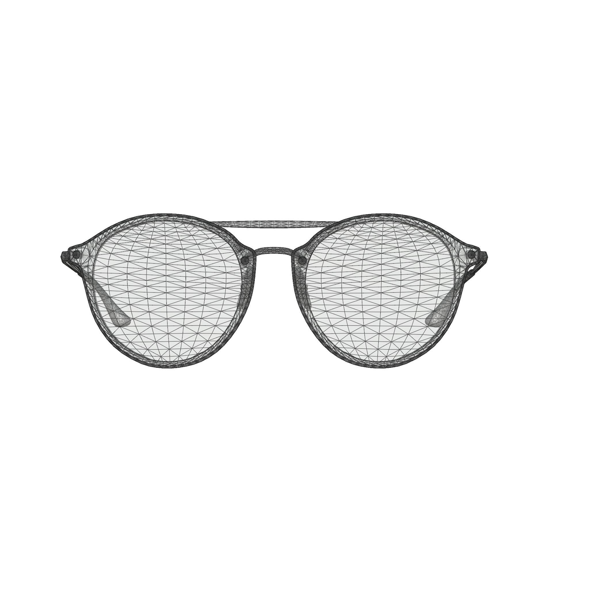 Ray-Ban Junior Sole - 0RJ9067SN 53 Sunglasses Low-poly 3D model_6