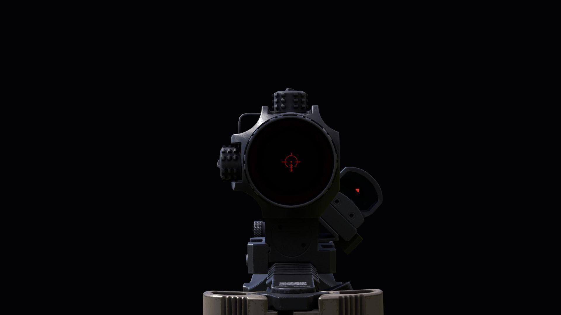 Custom Colt M4A1 assault rifle Low-poly 3D model_25