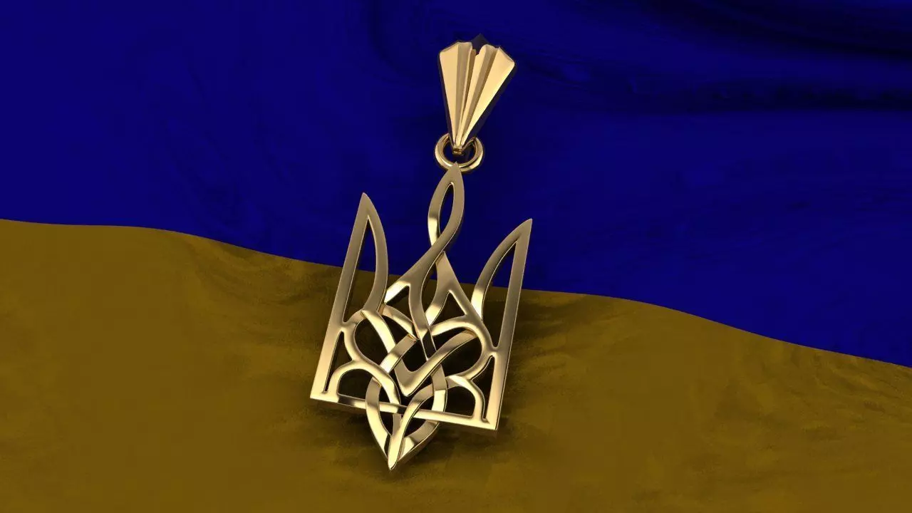 Ukrainian Trident 3D print model_0