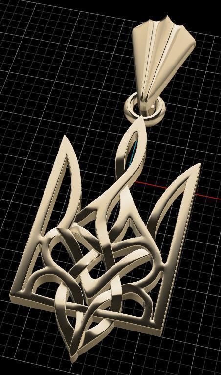 Ukrainian Trident 3D print model_3