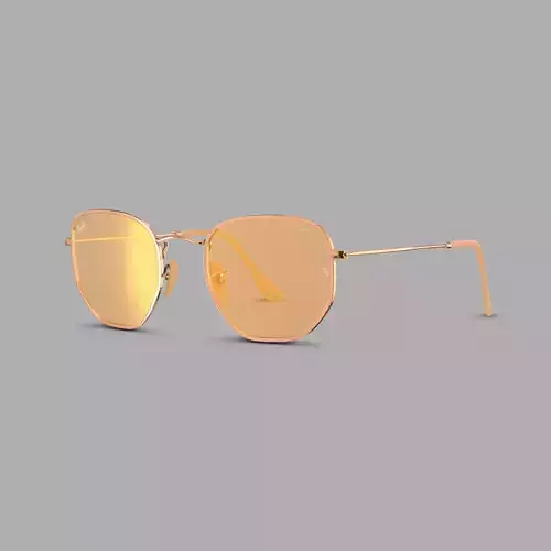 Ray-Ban Hexagonal Washed Evolve - RB3548N 91310Z Sunglasses Low-poly 3D model