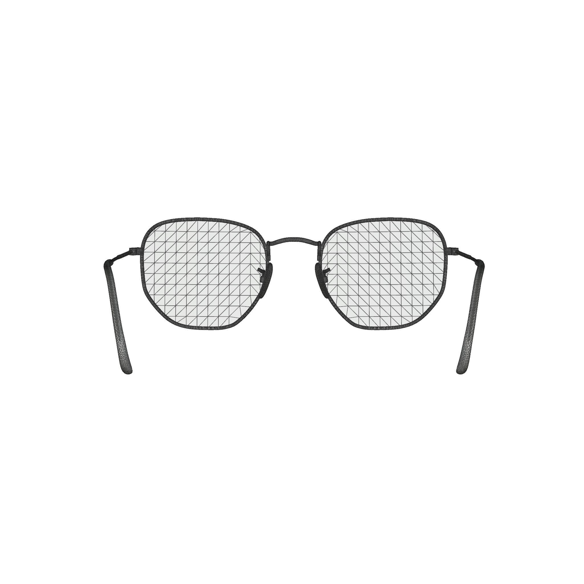 Ray-Ban Hexagonal Washed Evolve - RB3548N 91310Z Sunglasses Low-poly 3D model_6