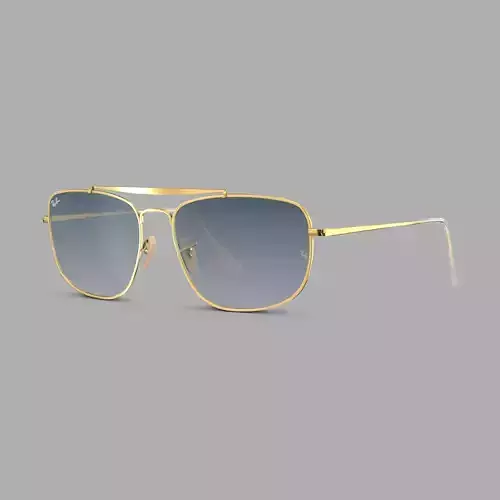 Ray-Ban Colonel - RB3560 001 3F Sunglasses Low-poly 3D model