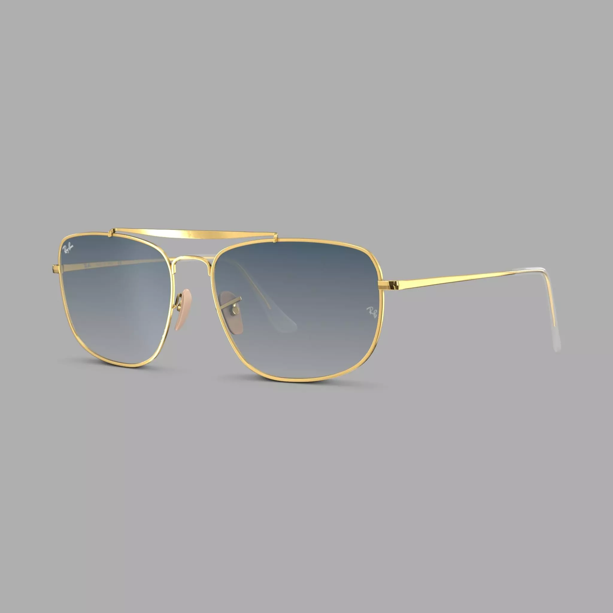 Ray-Ban Colonel - RB3560 001 3F Sunglasses Low-poly 3D model