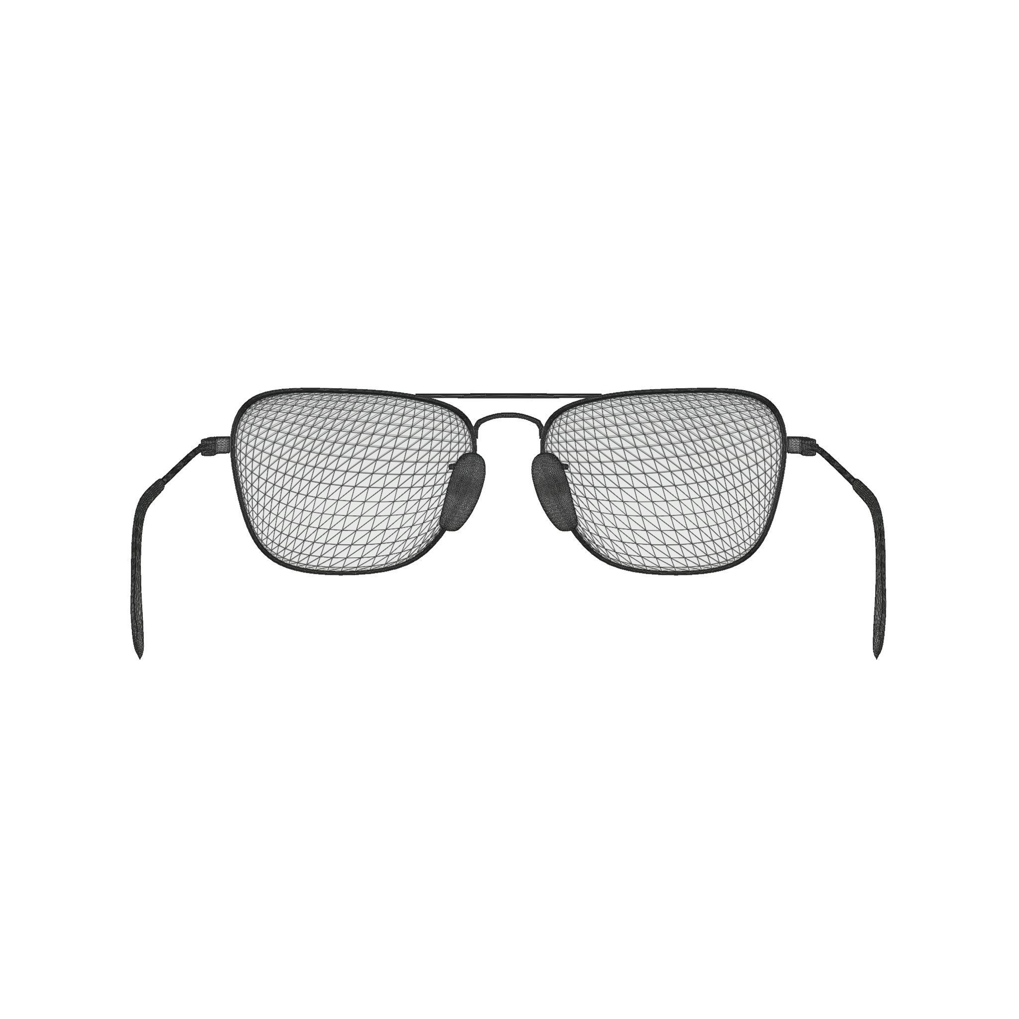 Ray-Ban Caravan - RB3136 9155AI Sunglasses Low-poly 3D model_6