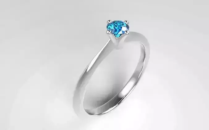 0 20 carat solitaire ring 3D print model